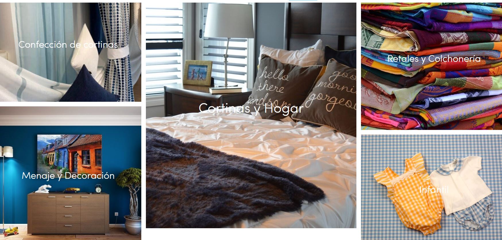 Oportunidades Málaga. Cortinas, telas y menaje en Málaga